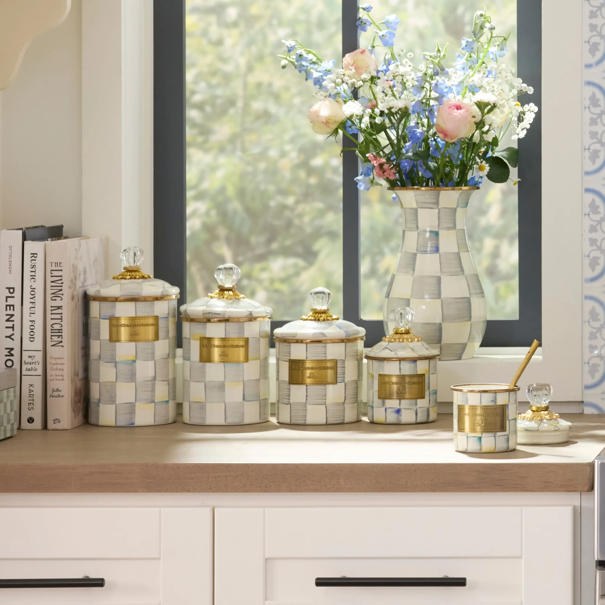 Sterling Check Mini Canister