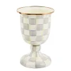 Sterling Check Pedestal Vase