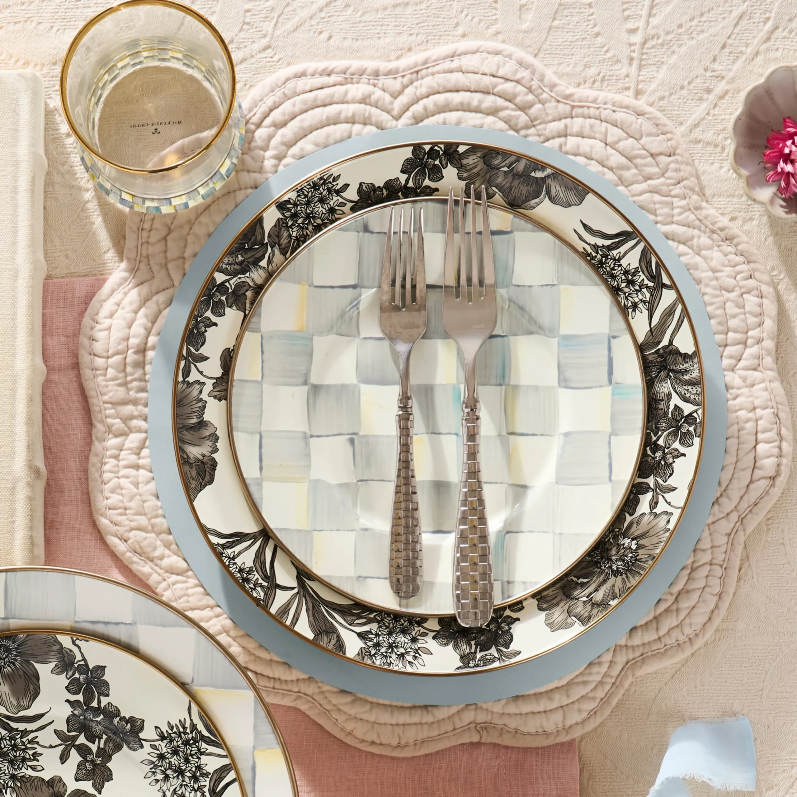 Sterling Check Salad/Dessert Plate