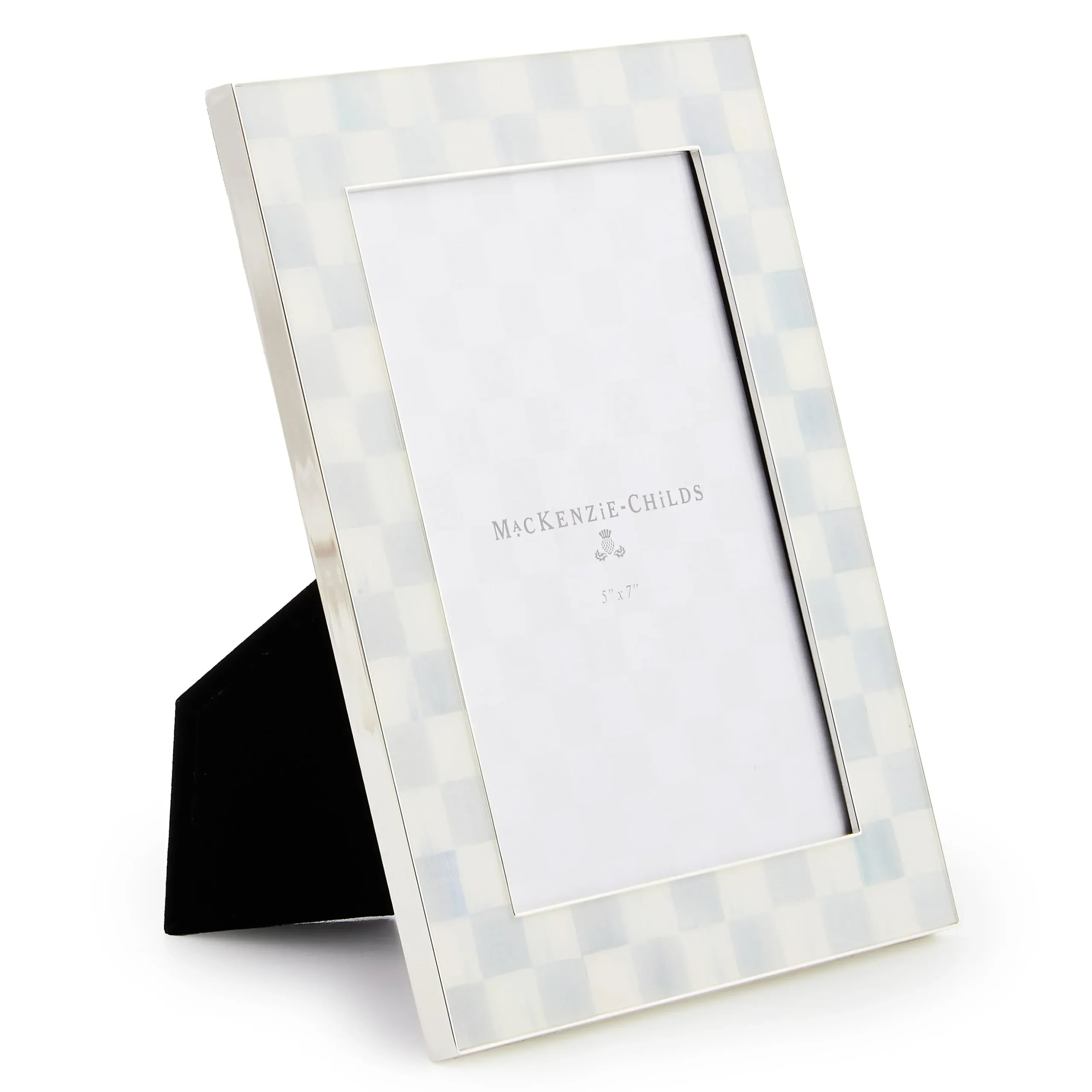 Sterling Check Silver Plated 5"x7" Frame