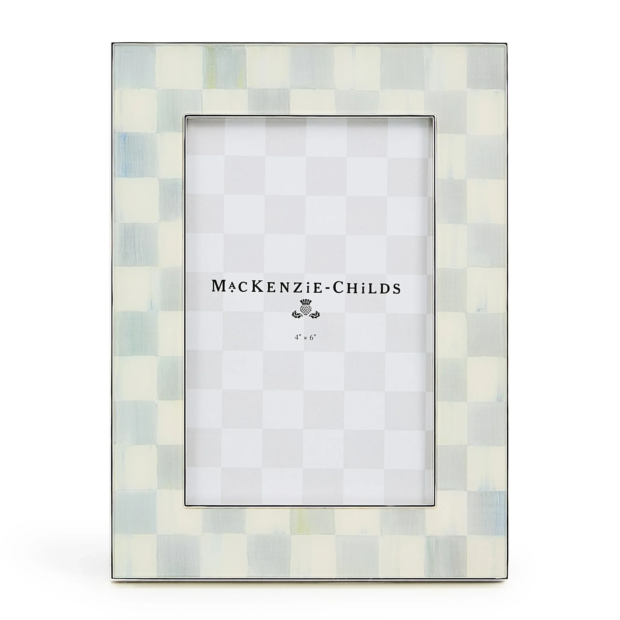 Sterling Check Silver Plated 4" x 6" Frame