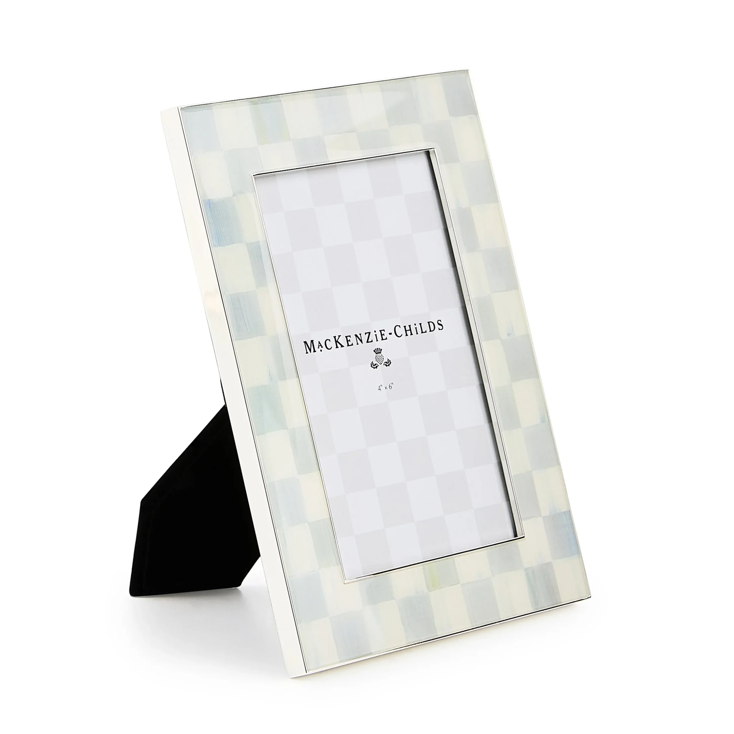 Sterling Check Silver Plated 4" x 6" Frame