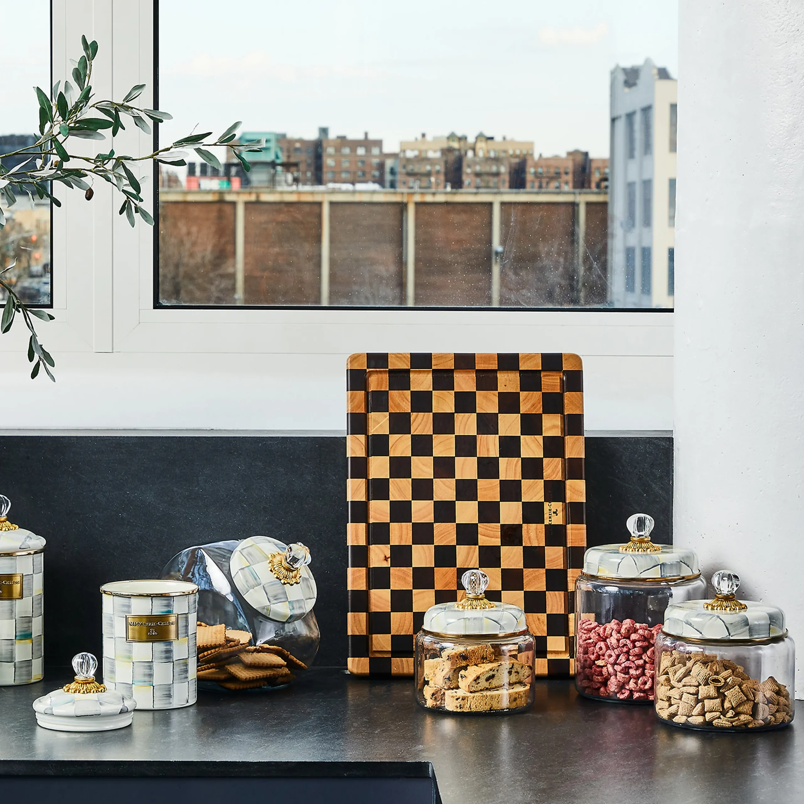 Sterling Check Small Kitchen Canister