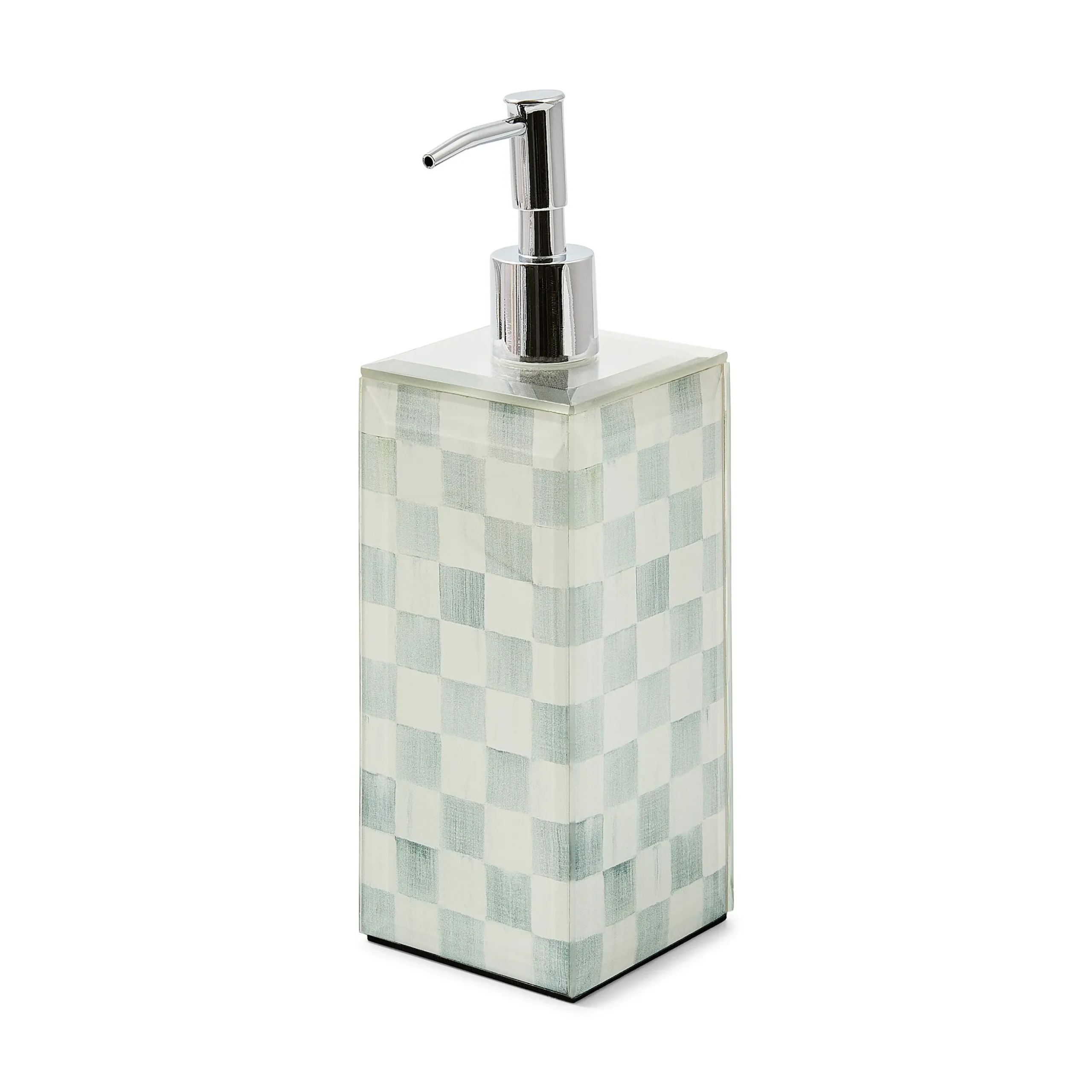 Sterling Check Soap Glass Pump