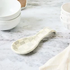 Sterling Check Spoon Rest