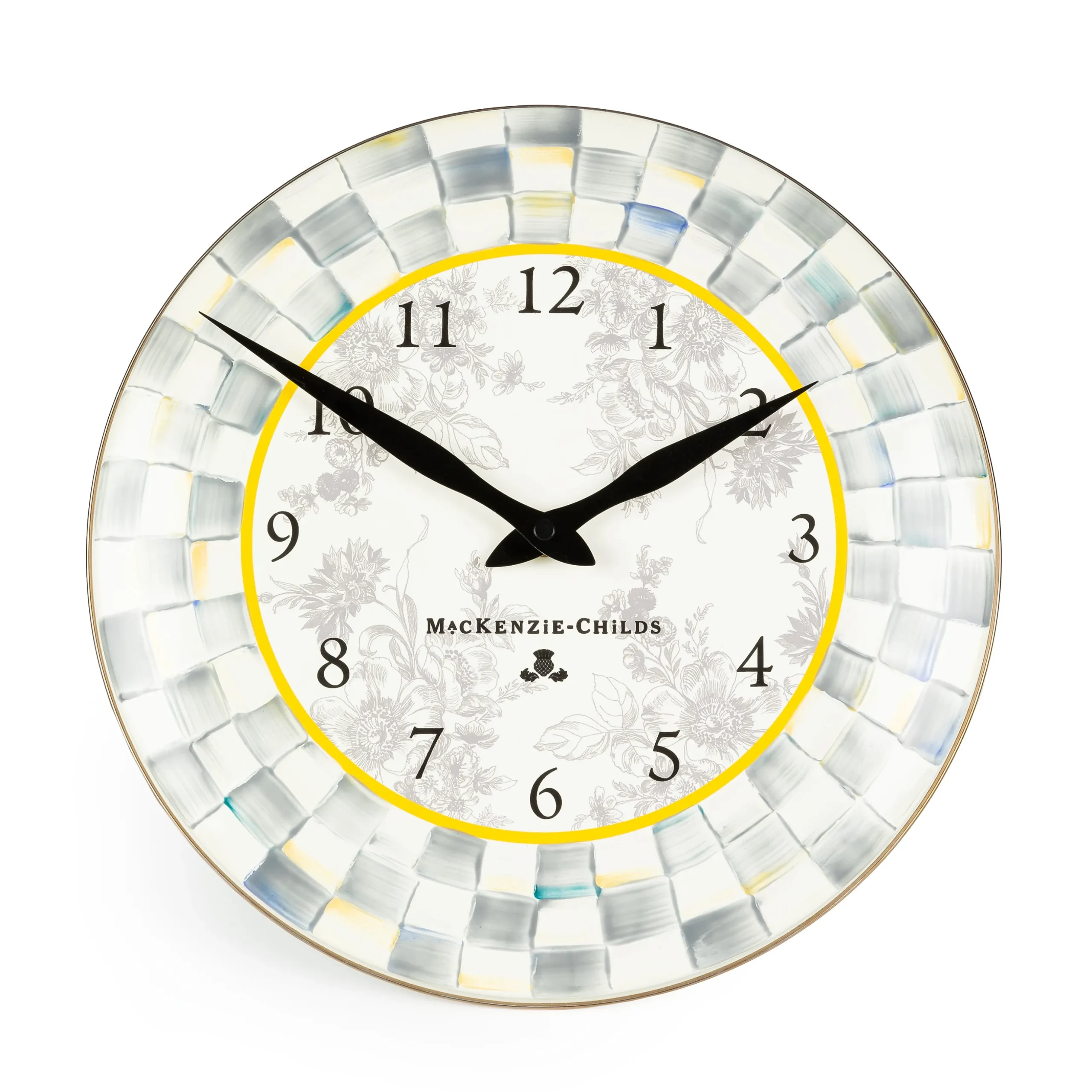 Sterling Check Wall Clock