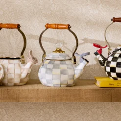 Sterling Check Whistling Tea Kettle