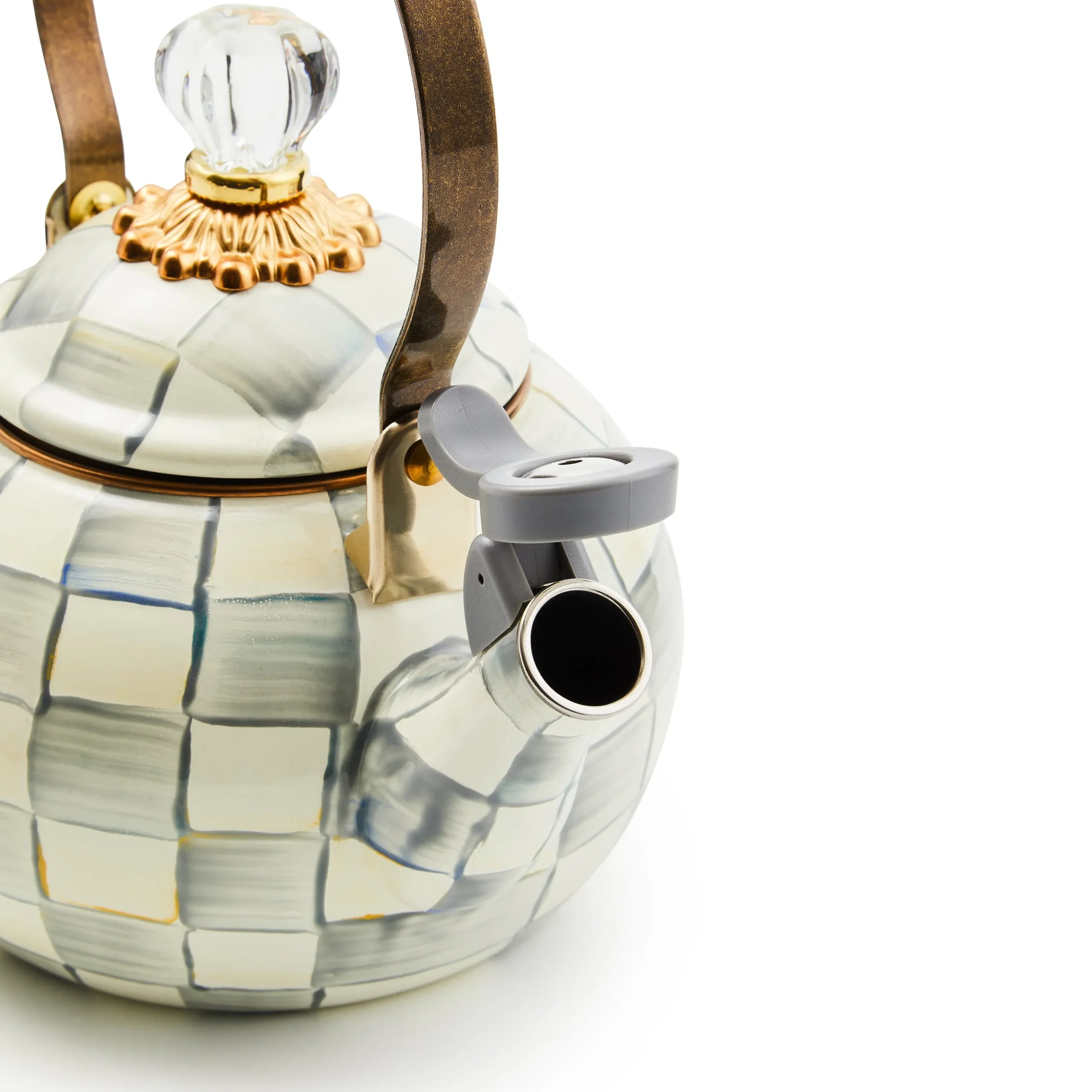 Sterling Check Whistling Tea Kettle