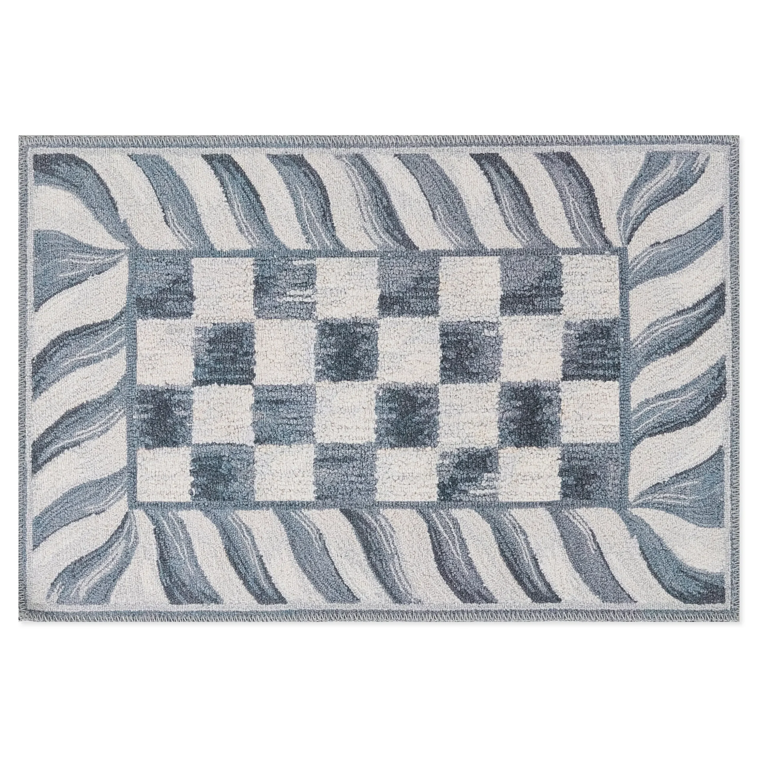 Sterling Check 2' x 3' Washable Rug