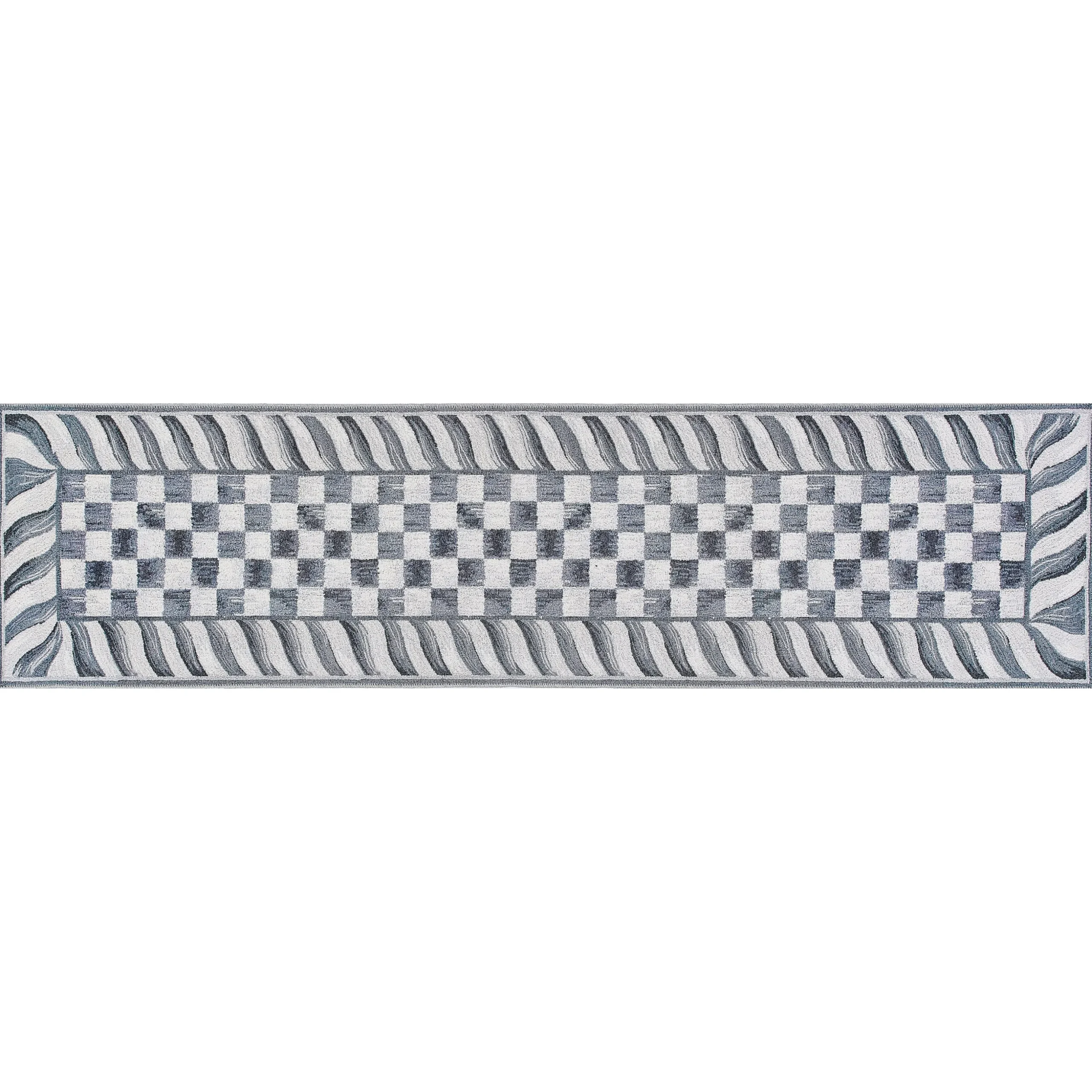 Sterling Check 2'6" x 10' Washable Runner