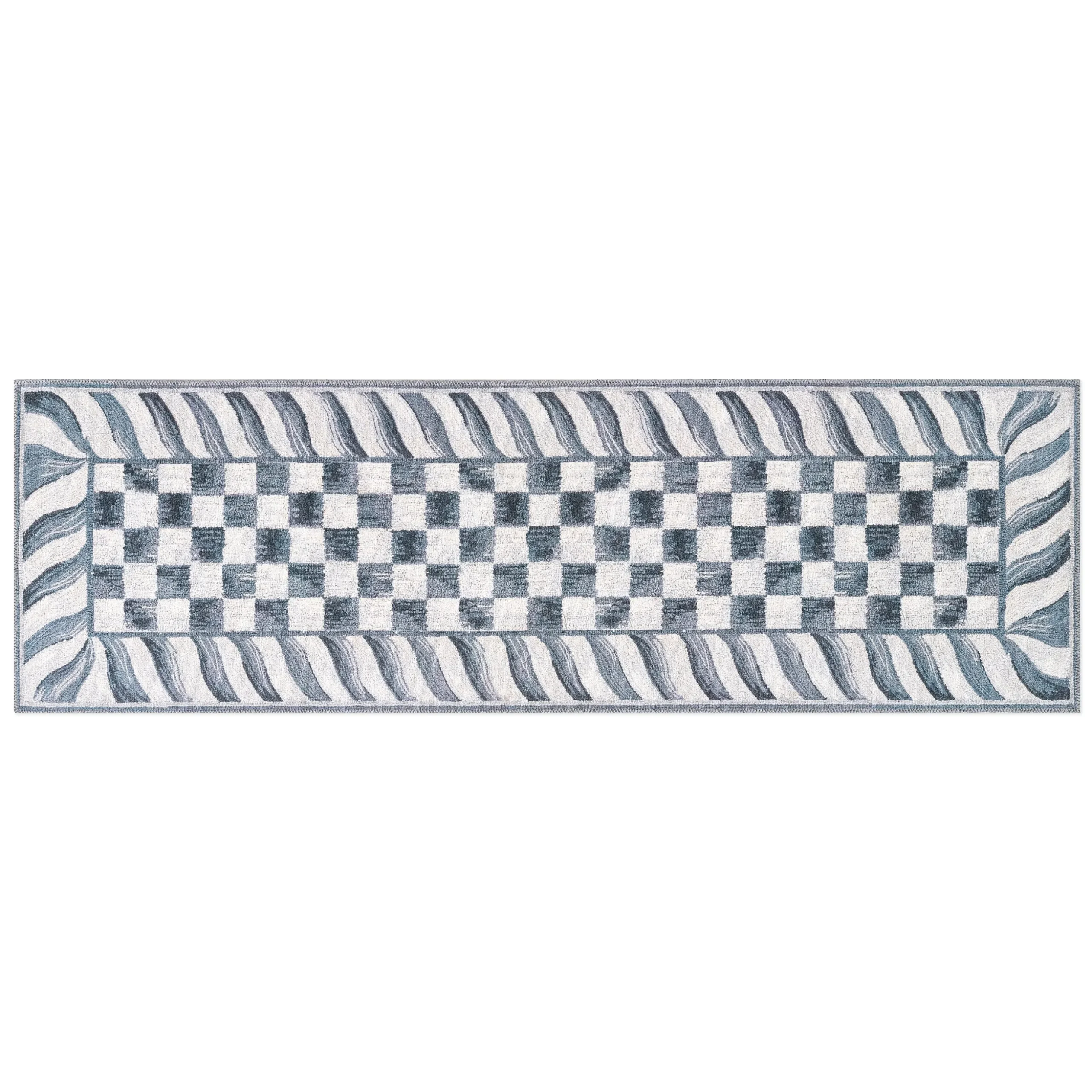 Sterling Check 2'6" x 8' Washable Runner