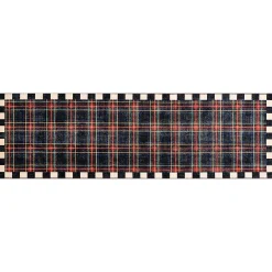Stewart Tartan Black 2'6" x 8' Washable Runner
