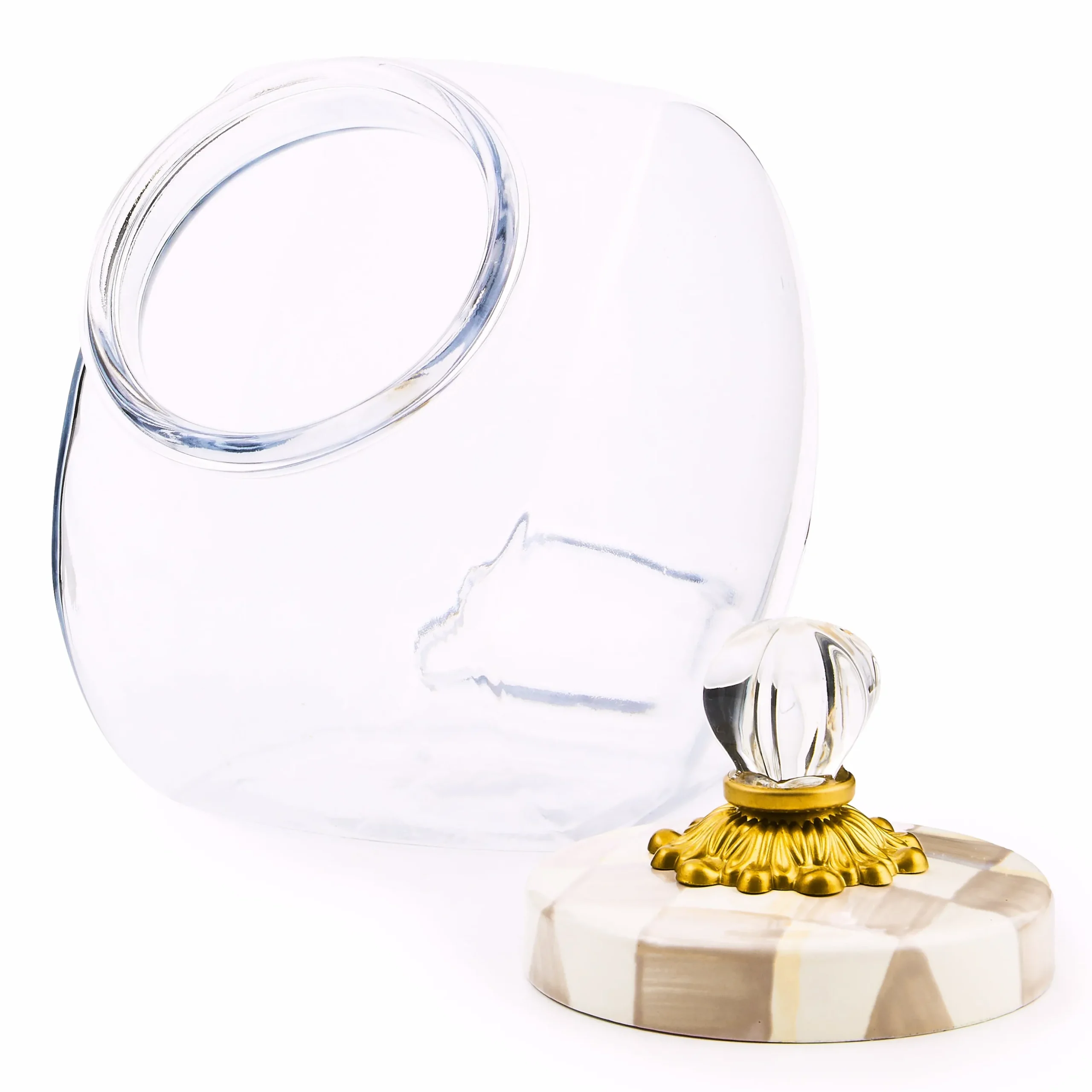 Sweets Jar with Mocha Check Lid