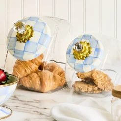 Sweets Jar with Sky Check Lid