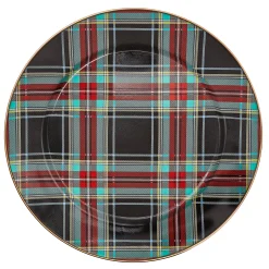Tartan Black Charger
