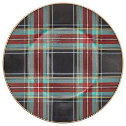 Tartan Black Dinner Plate