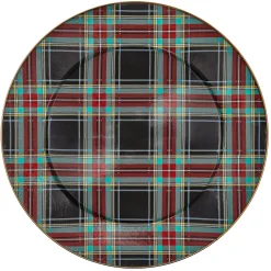 Tartan Black Serving Platter