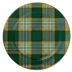 Tartan Green Charger Plate