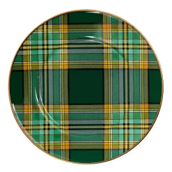 Tartan Green Salad Plate