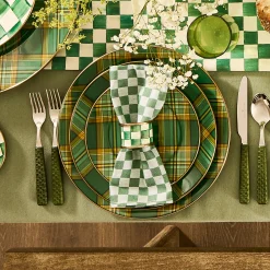 Tartan Green Salad Plate