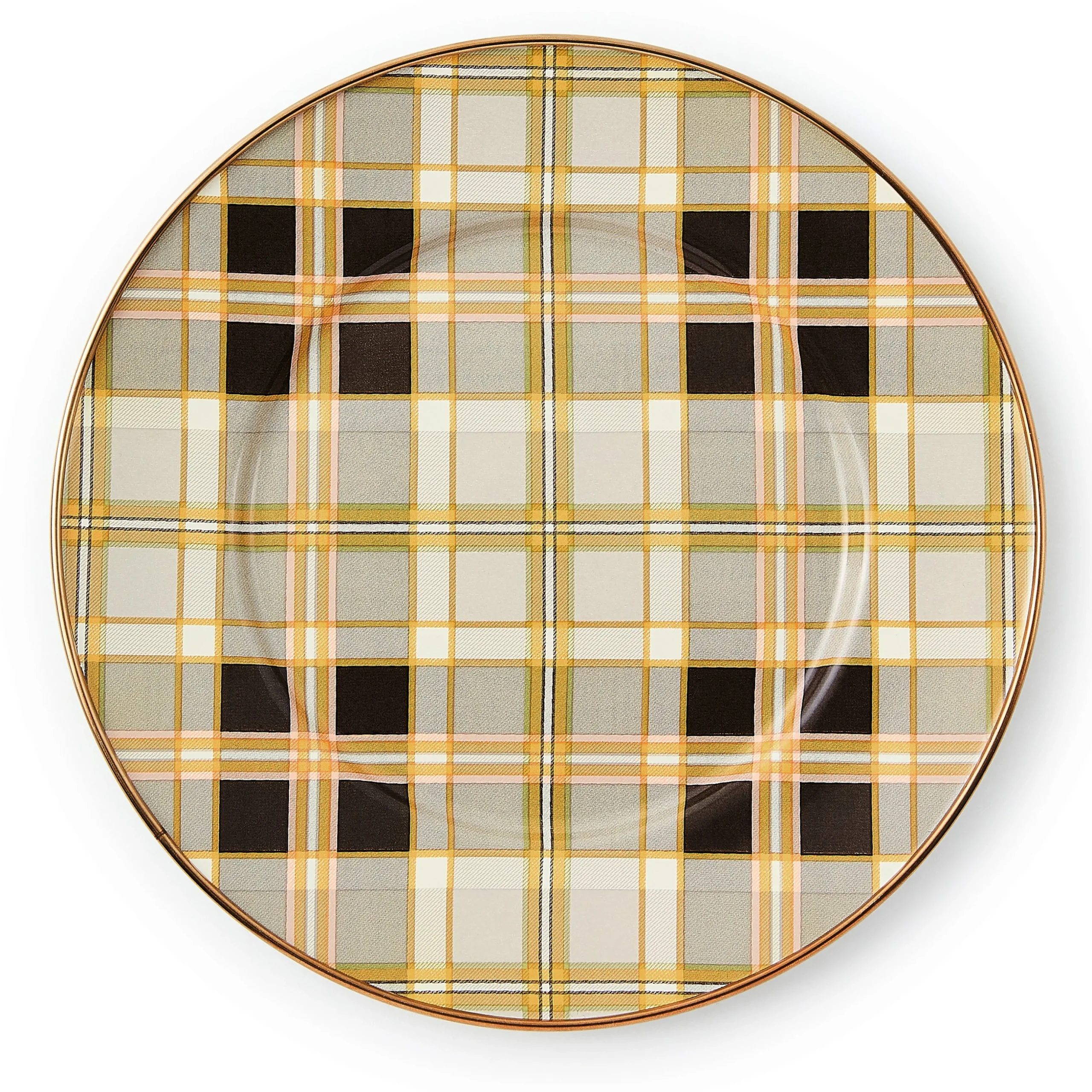 Tartan Mocha Salad Plate