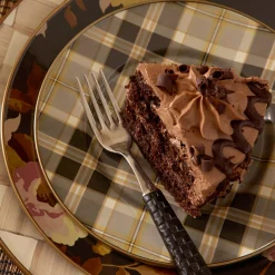Tartan Mocha Salad Plate