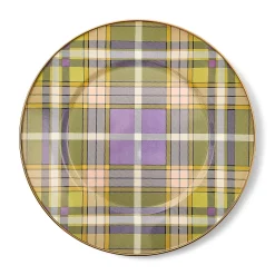 Tartan Violet Dinner Plate