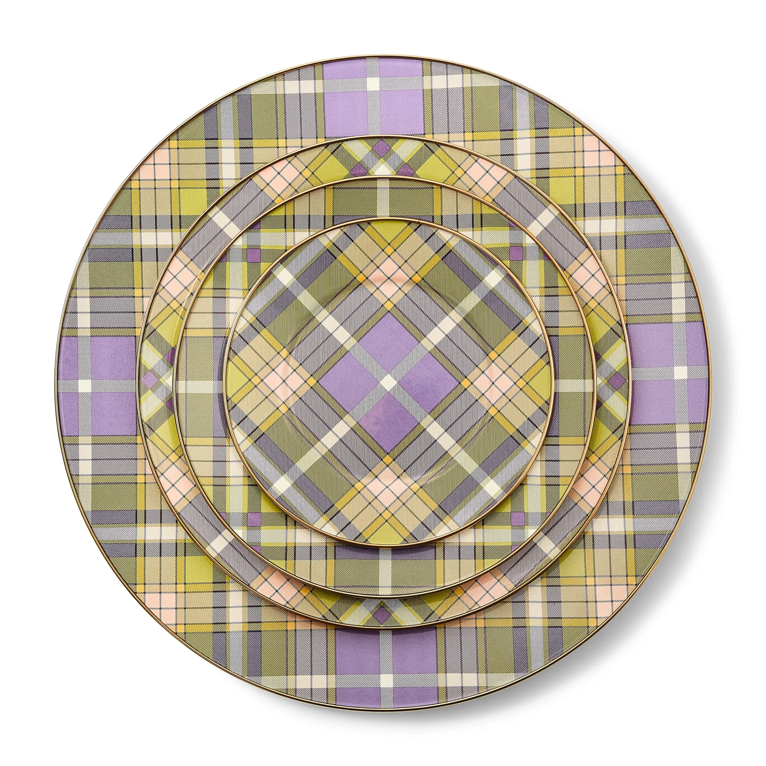 Tartan Violet Serving Platter