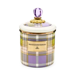 Tartan Violet Small Canister