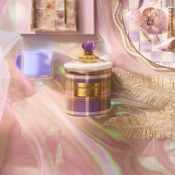 Tartan Violet Small Canister