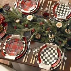 Tartastic Enamel Dinner Plate - Red