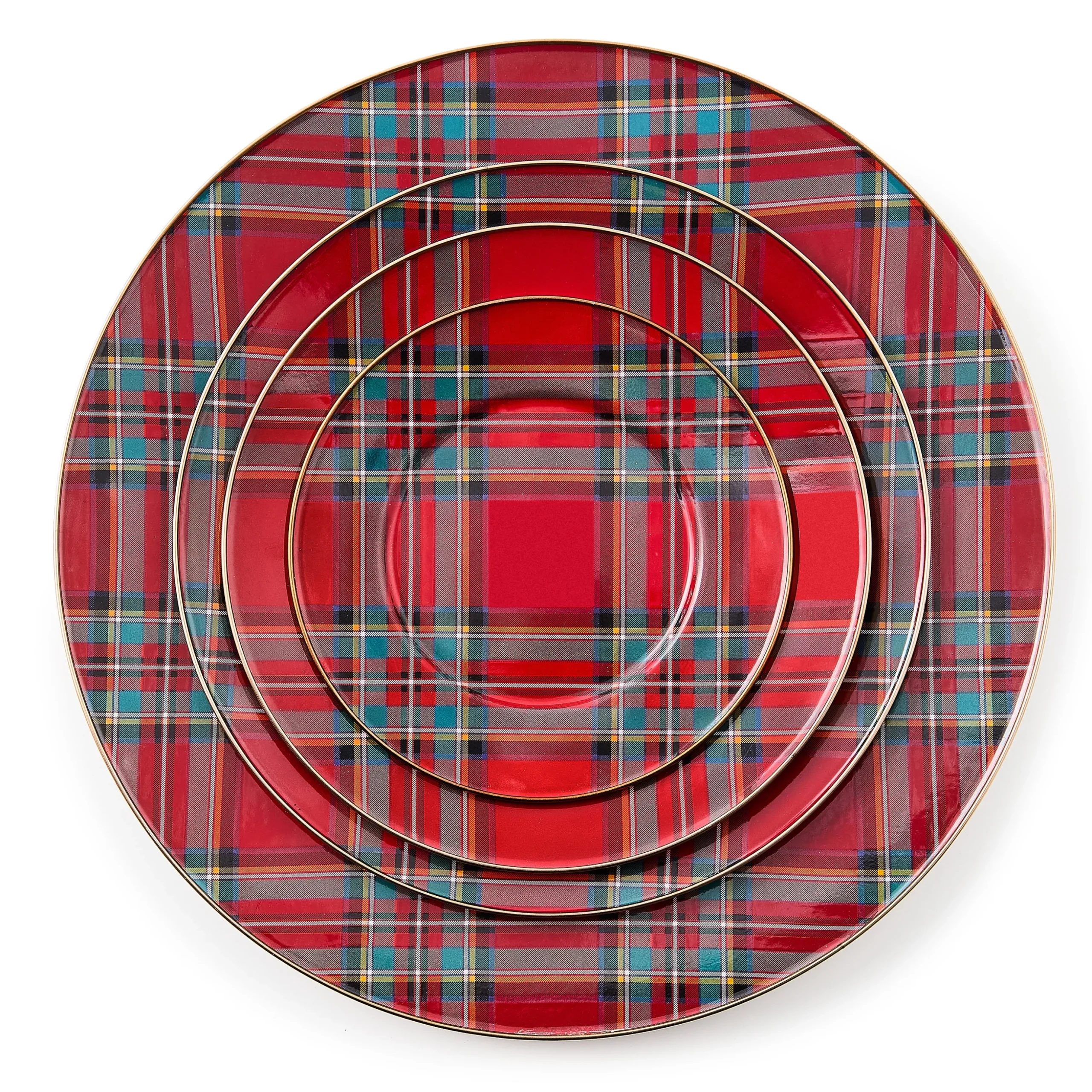 Tartastic Enamel Dinner Plate - Red