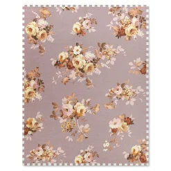 Taupe Wild Rose 8' x 10' Washable Rug