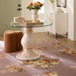 Taupe Wild Rose 8' x 10' Washable Rug