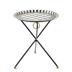 Tilt Top Black Tripod Table
