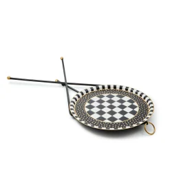 Tilt Top Black Tripod Table