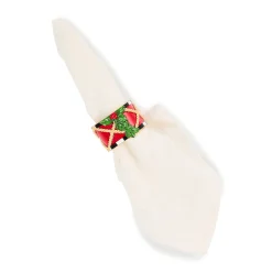 Toyland Drum Napkin Rings, Set of 4