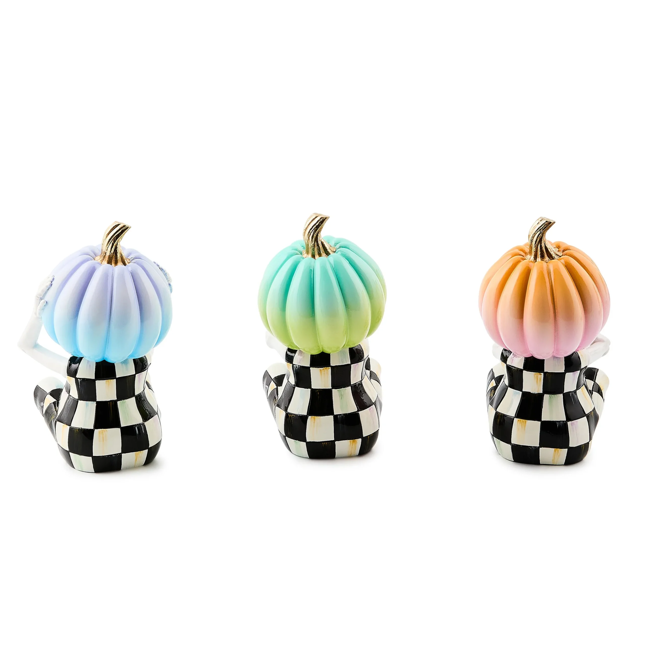 Trick or Treat Pumpkin Skeletons, Set of 3
