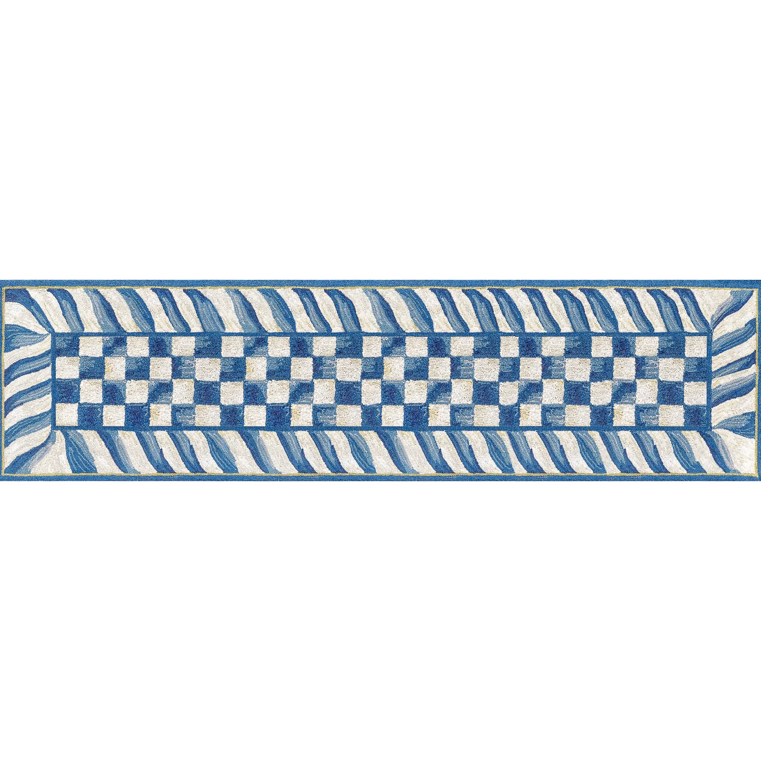 Truly Royal Check 2'6" x 8' Washable Runner