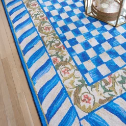 Truly Royal Check 8' x 10' Washable Rug