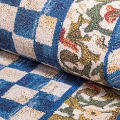 Truly Royal Check 3' x 5' Washable Rug