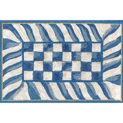 Truly Royal Check 2' x 3' Washable Rug