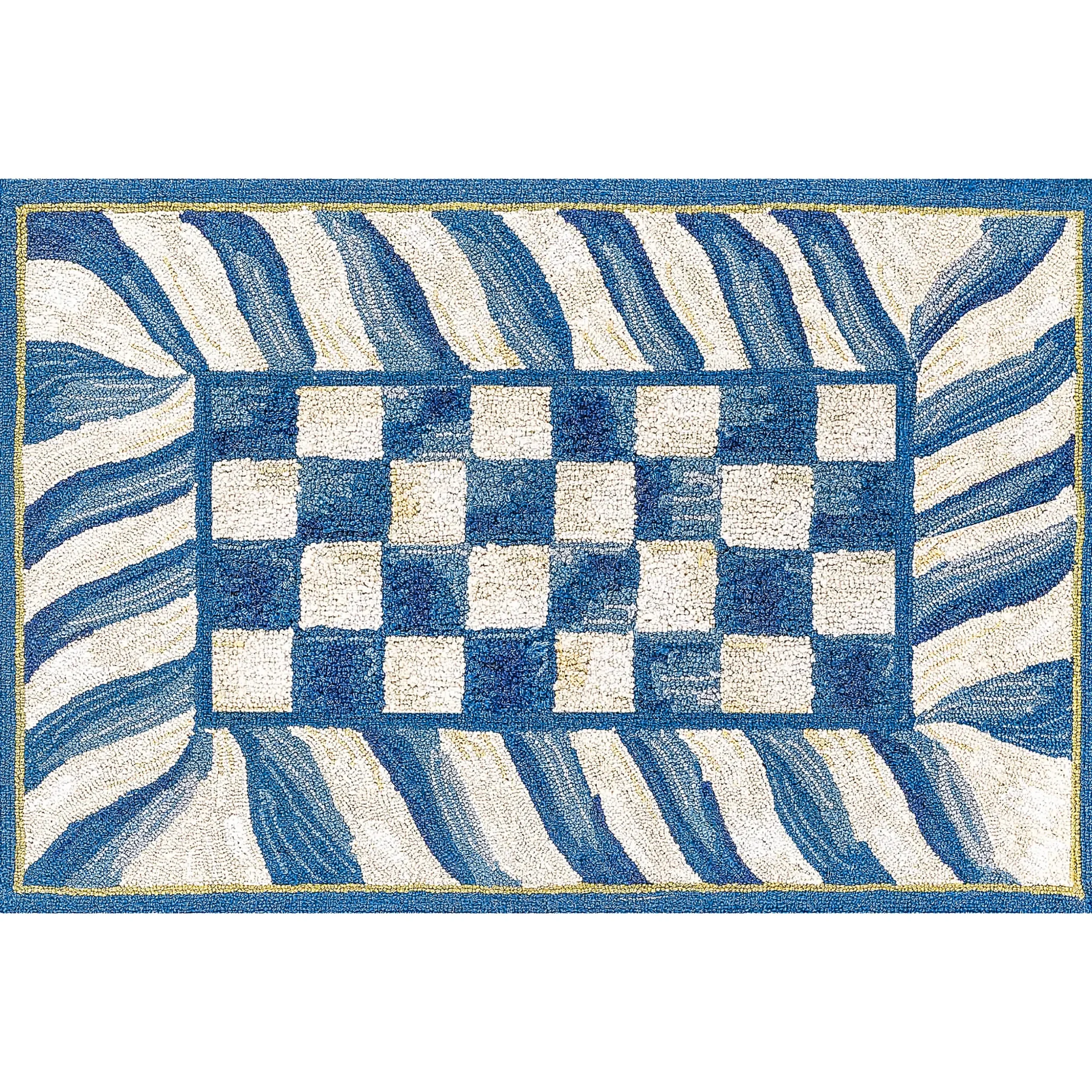 Truly Royal Check 2' x 3' Washable Rug