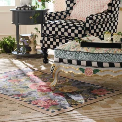 Tudor Rose 3' x 5' Washable Rug