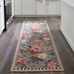 Tudor Rose 2'6" x 8' Washable Runner
