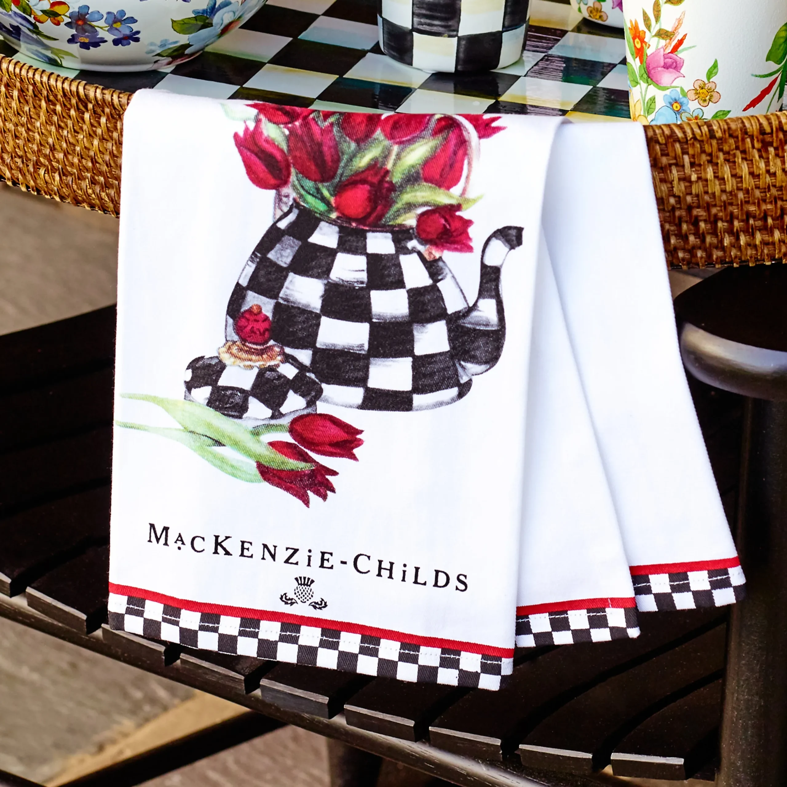 Tulip Tea Kettle Dish Towel