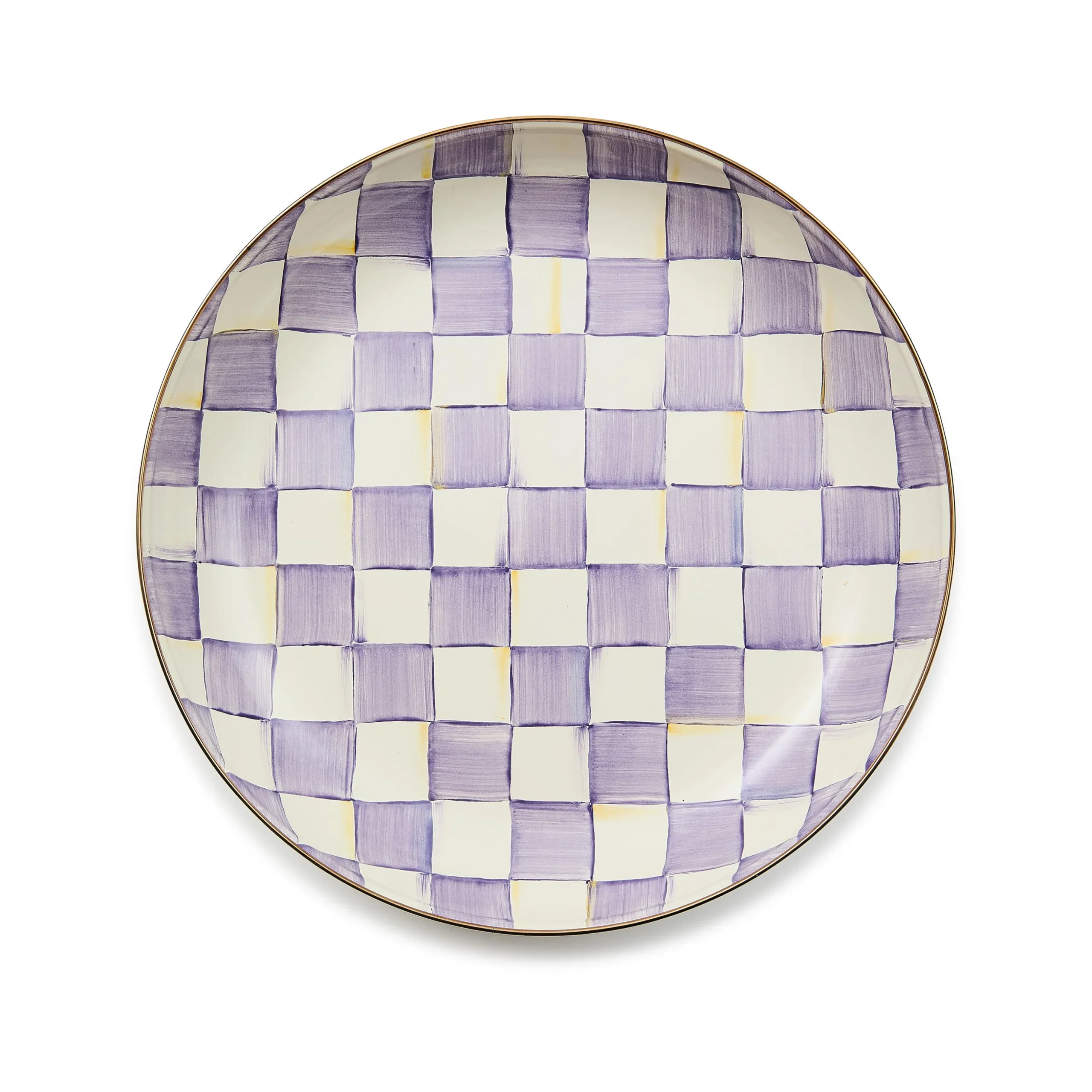 Violet Check Abundant Bowl