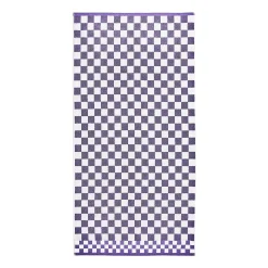 Violet Check Bath Towel
