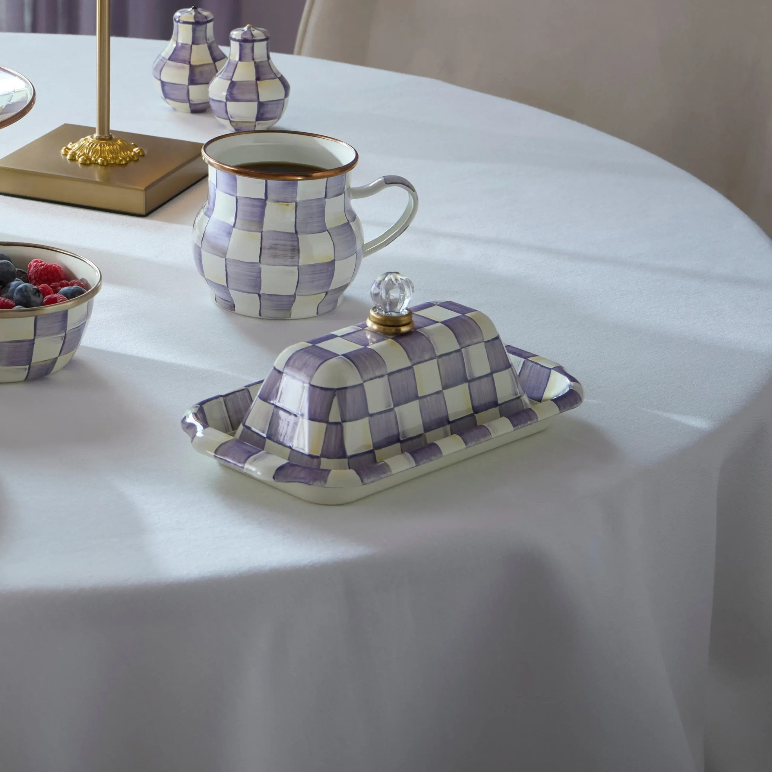 Violet Check Butter Box