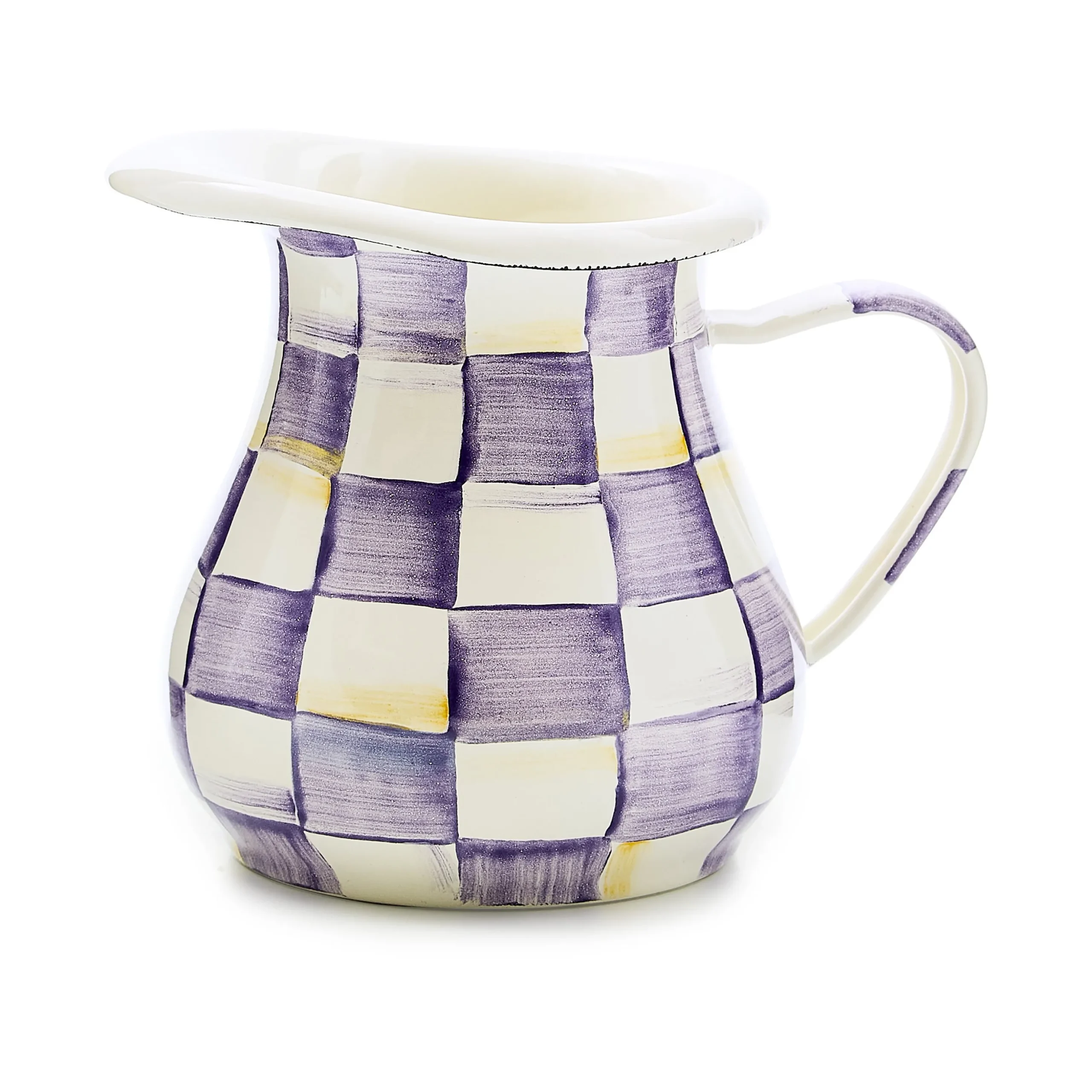 Violet Check Creamer
